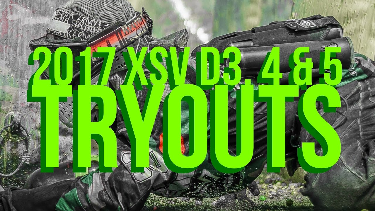 2017 D3, 4 and 5 XSV Paintball Tryouts Extreme Paintball Modesto