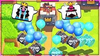 LOL!! SKELETON BARREL SPAM!!! Clash Royale Madness with NICK!