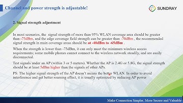 06 SUNDRAY SCWP 2 01 Advanced WLAN Optimization