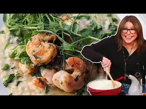 How to Make Lemon Risotto with Peas and Pea Tendrils and Scampi | Rachael Ray | Rachael Ray Show
