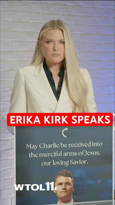Erika Kirk speaks publicly after her husband Charlie Kirk’s assassination #charliekirk #news
