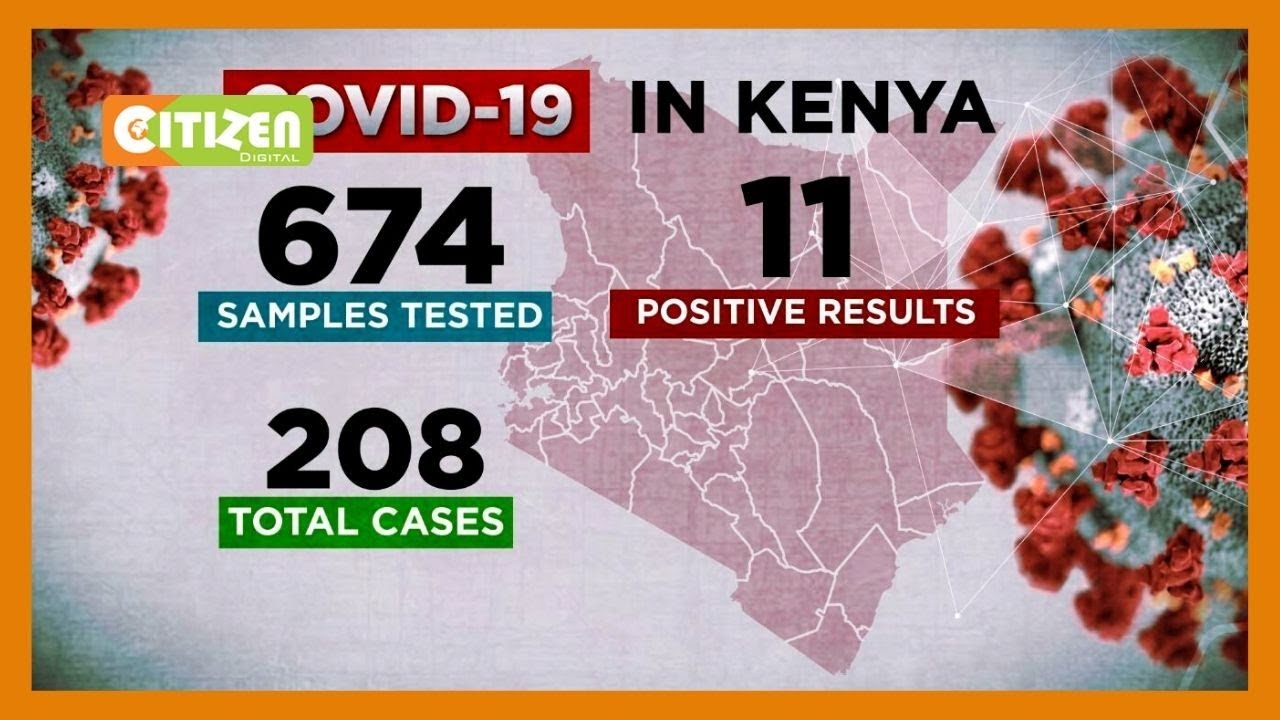 Confirmed Covid19 cases in Kenya now at 208 YouTube