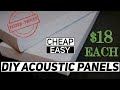 Ultimate Cheap DIY Acoustic Panels. Broad Spectrum Damping Panels You Can Make In a Weekend!