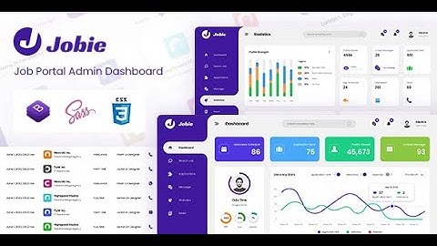 Jobie - Job Board Admin Dashboard Template #elementor #wordpress