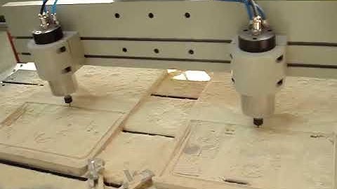 two head cnc router working videos