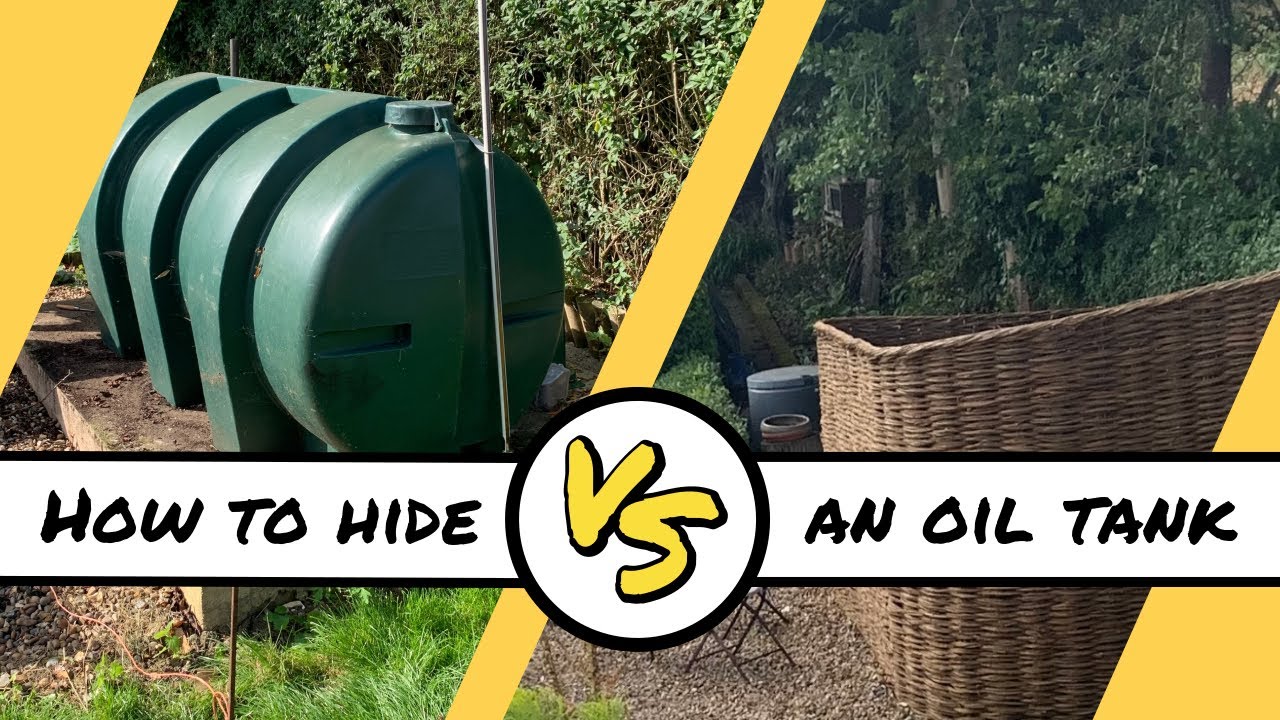 How I Hid My Ugly Oil Tank - My Garden Makeover | Rachel Ducker