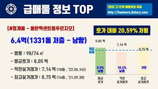 8월3주경기도 화성시 아파트 저렴한 매물정보아파트 시세,시장분석