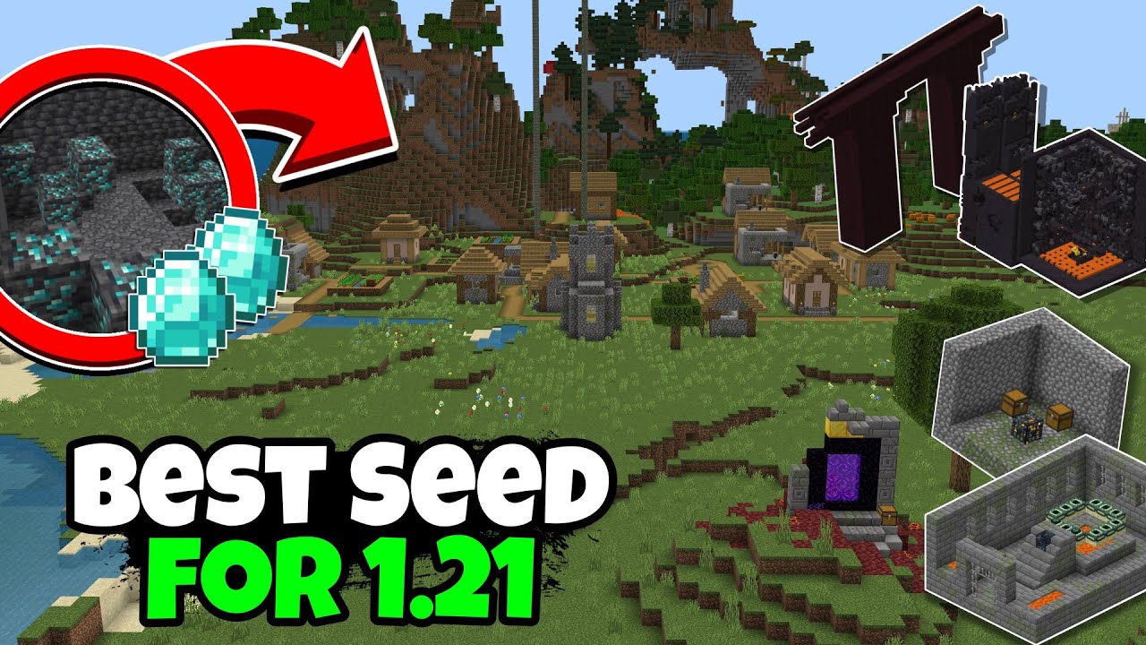 Best Seed Minecraft Bedrock 1.21! | For Bedrock & Pocket Edition ...