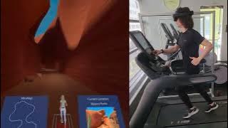 Treadmill Running in Virtual Reality with Octonic VR | Meta Quest Pro Headset