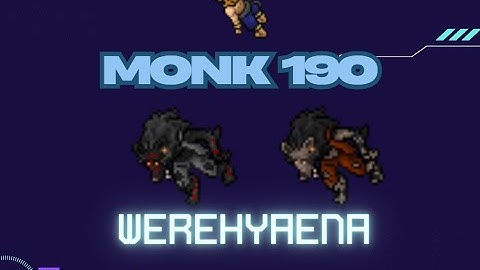 Monk 190+ Hunt Solo Werehyaena 2.2kk/h Raw + 200k Profit - Tibia Hunt