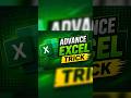Advance Excel Trick | Must Watch | #shorts #ytshorts #explore
