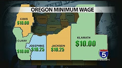 Oregon's minimum wage on the way up