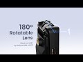 Boblov a22 mini body camera with 180 rotatable lens support 810hours recording small camera