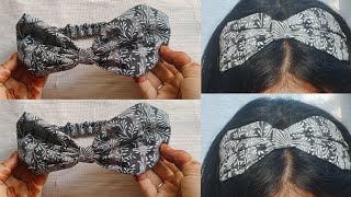 Diy fabric 😱hair band/how to make a hair band at home/DiyCreativeJuvee