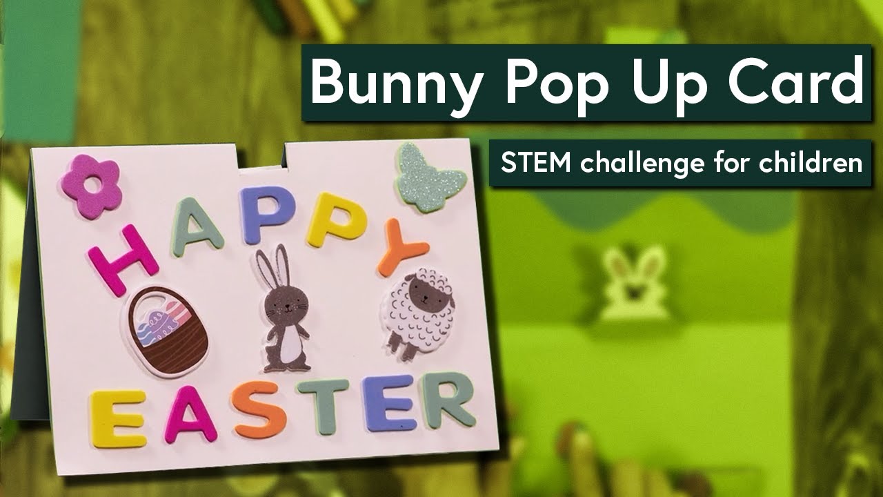 Make an amazing bunny pop up card - YouTube