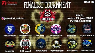 Download lagu FINAL TURNAMENT JANC0K ID FINAL TURNAMENT JANC0K ID