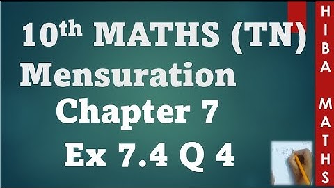 10th maths chapter 7 exercise 7.4 question 4 tn samacheer hiba maths