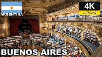 【4K】BUENOS AIRES Walking Tour / 🇦🇷 Argentina