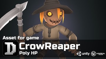 Poly HP - CrowReaper | 3D | For UE/Unity | Game Ready