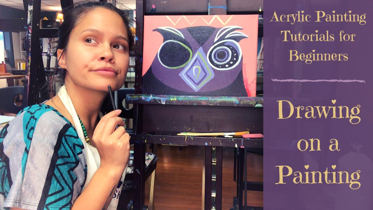 4 Ways To Draw On Your Canvas Acrylic Painting Techniques For Maxresdefault