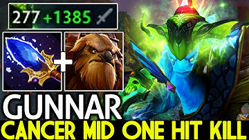 GUNNAR [Morphling] New Cancer Mid One Hit Kill Crazy Game 7.22 Dota 2