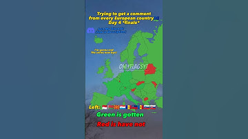 Trying to get a comment from every European country 🇪🇺 *Last part* Day 4 And we did get Belarus oops