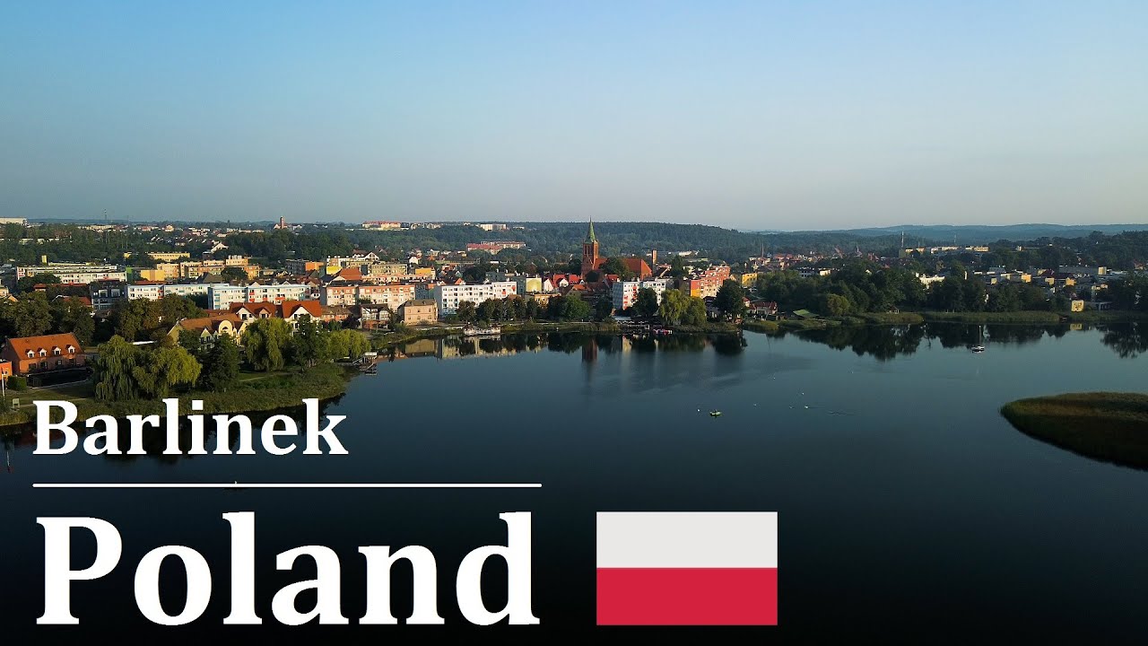 Barlinek, Poland | Drone footage of the European Capital of Nordic Walking | Music | 4K