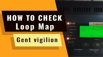 How to check Loop Map in Gent vigilion | how to find short circuit and open circuit in Gent vigilion