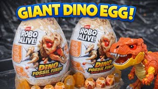 Giant Robo Alive Dino Egg | Dinosaur Fossil Hunt for Kids
