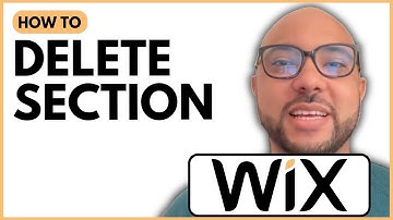 How to Delete Section in Wix