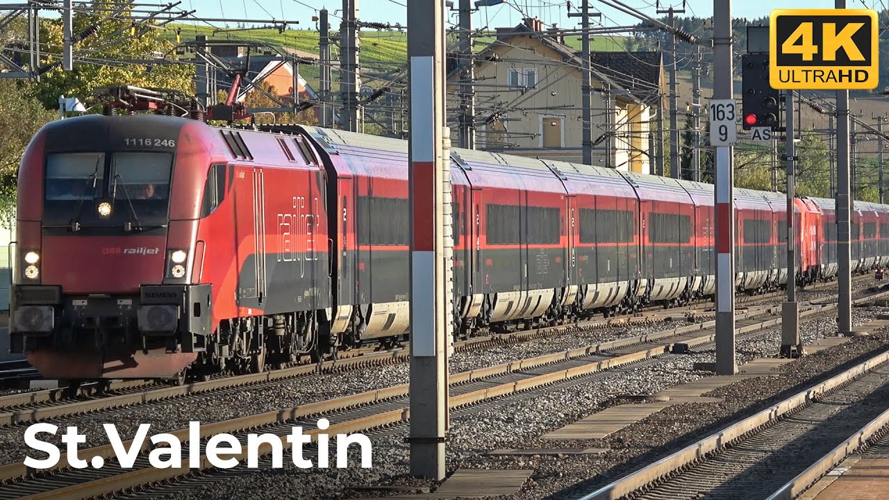 Österreichisch Züge Vlog #226 - St.Valentin Bahnhof 22.10.2023