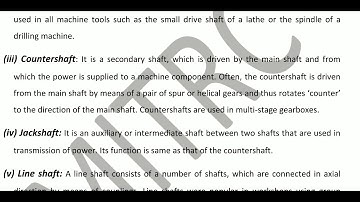 5ME3-04, L25 DME-I, Introduction of Shaft & Its types (U4) by Arun K. Singh