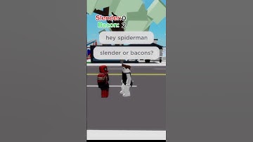 Slender or bacons?💀🤡 #roblox #bacon #sigma #socialexperiment #memes #comedy