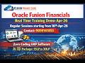 #Oracle Fusion Financials- Demo-Apr-26 #Zero Coding ERP Software Course