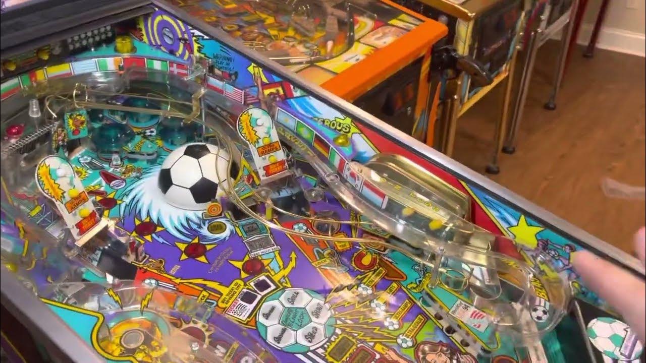 Custom Pinball art blades for World Cup Soccer 94 Metallica and Big
