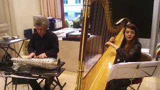 Nino Rota - &quot;Casanova&quot; (soundtrack) by Thomas Bloch (glassharmonica) and Pauline Haas (harp)