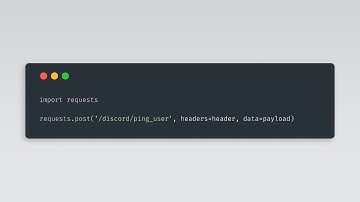 Ping Someone on Discord with Python Requests (Discord Token)