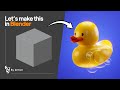 " Making a 3D Rubber Duck in Blender "