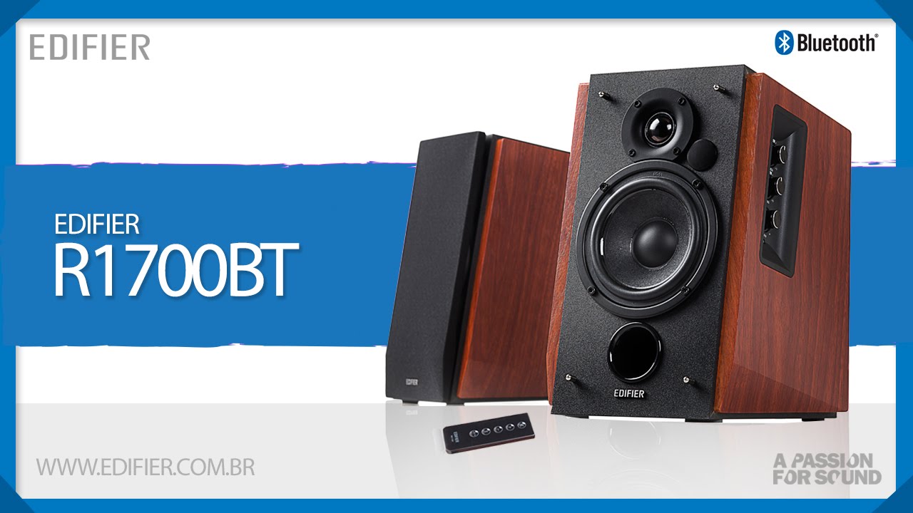 R1700BT EDIFIER - Monitor de Áudio 66W RMS Bluetooth 5.1, RCA e P2