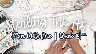 Sterling Ink A5 | Plan with me! Week 15