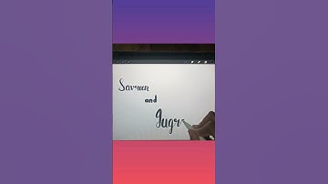 Calligraphy for BEGINNERS|Lettering ideas for beginners|Calligraphy for Savreen and Jugraj #shorts