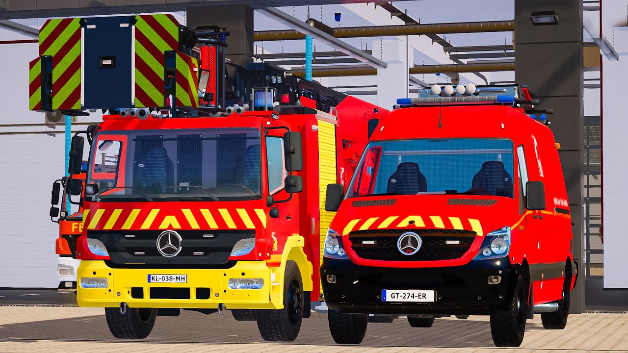 【Emergency Call 112】French Fire Briagde & Firefighter on Duty | 4K Ultra