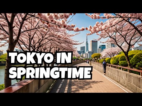 [LIVE] 🇯🇵 Relaxing Tokyo, Japan Walking Tour - Beautiful Sakura Cherry Blossom Walkthrough
