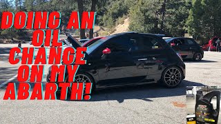 Fiat abarth oil change