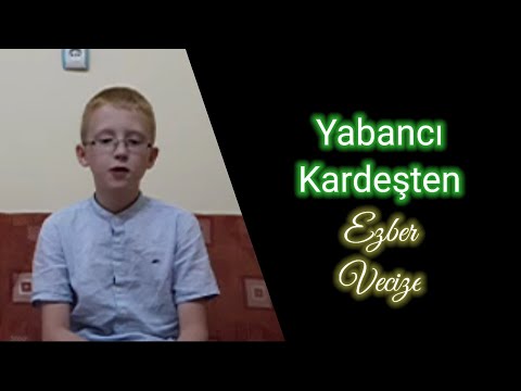 Yabancı Kardeşten Risale-i Nurdan Ezber Türkçe Vecize