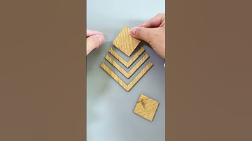 Can you build a pyramid with 5 pieces?#puzzles #IQ #iqtest
