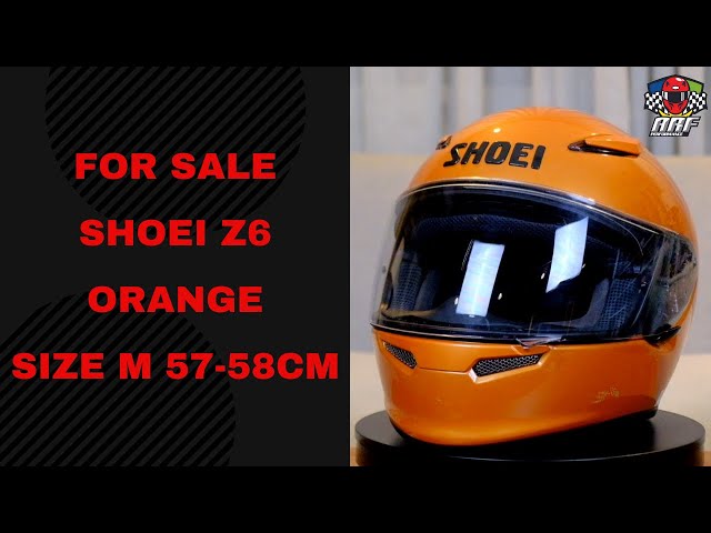FOR SALE ] SHOEI Z6 ORANGE SIZE M - YouTube
