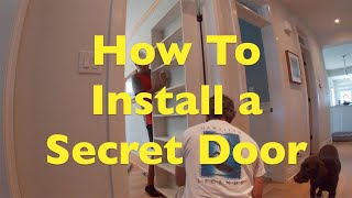 How to Install/Hang a Secret Door (bookcase door)