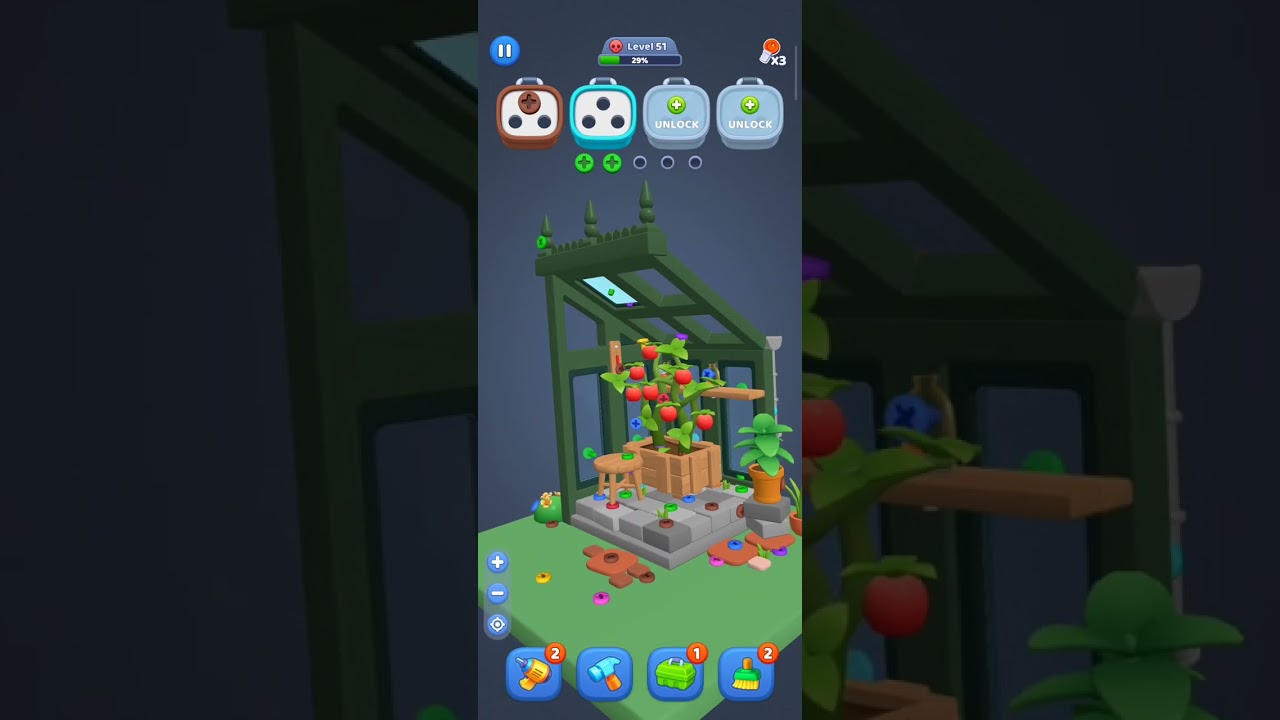 Screw Sort Puzzle - 3D Level 51 HARD Game Play 