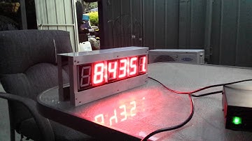 The LL-WWW-KQ GPS Clock Working in Case
